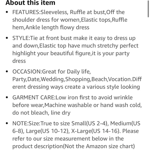 Women's Sleeveless Strapless Ruffle Off The Shoulder Cocktail Party Dress Size M - Picture 7 of 7